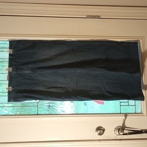 Banana Republic Long Dark Denim Jean Skirt Size 14